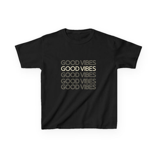 Kids Good Vibes Tee - Fun & Stylish Cotton T-Shirt for Positive Energy