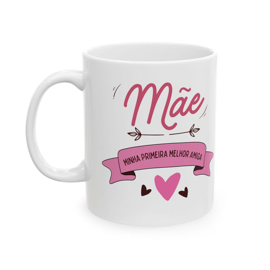Cute 'Mãe' Design for Mother's Day Gifts - Português