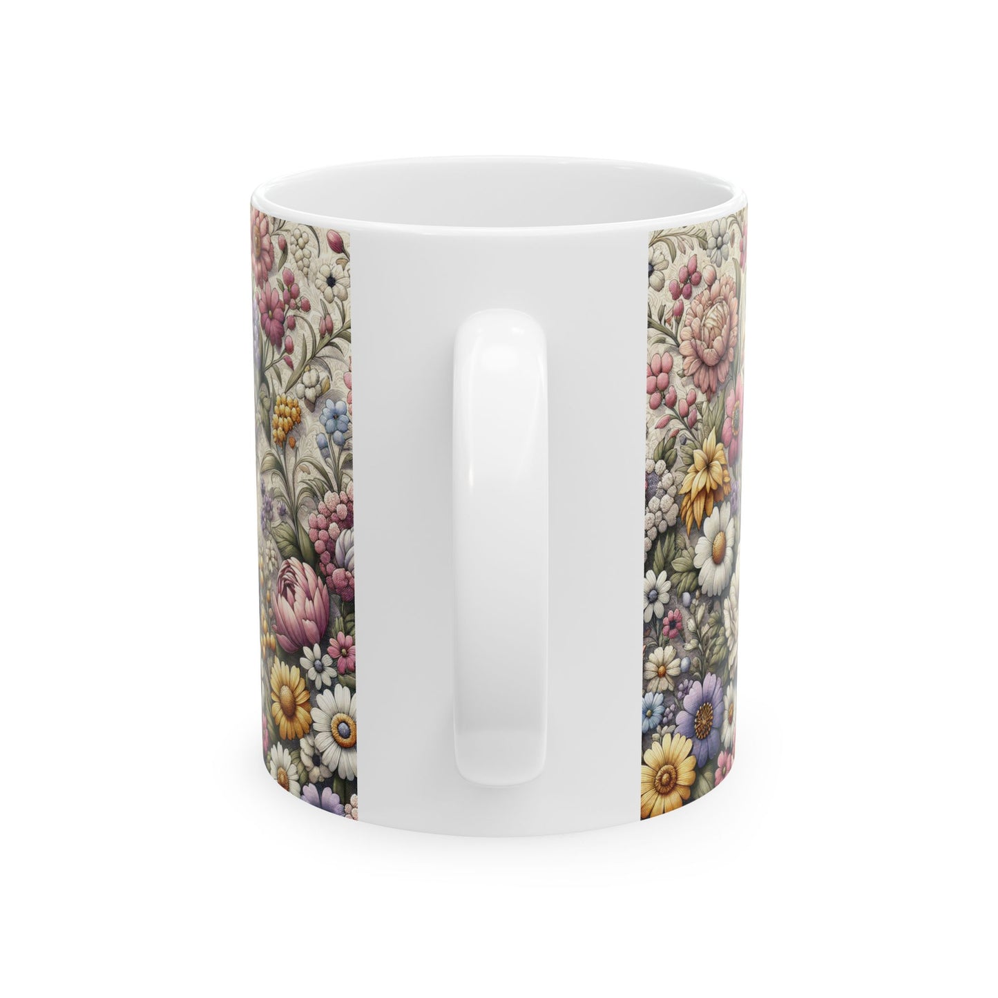 Ceramic Mug - Flower pattern design