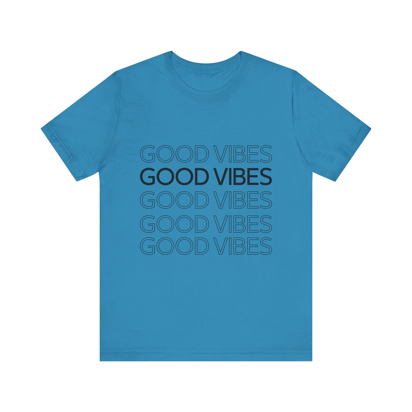Unisex 'Good Vibes' Jersey Tee - Chill and Positive Atmosphere