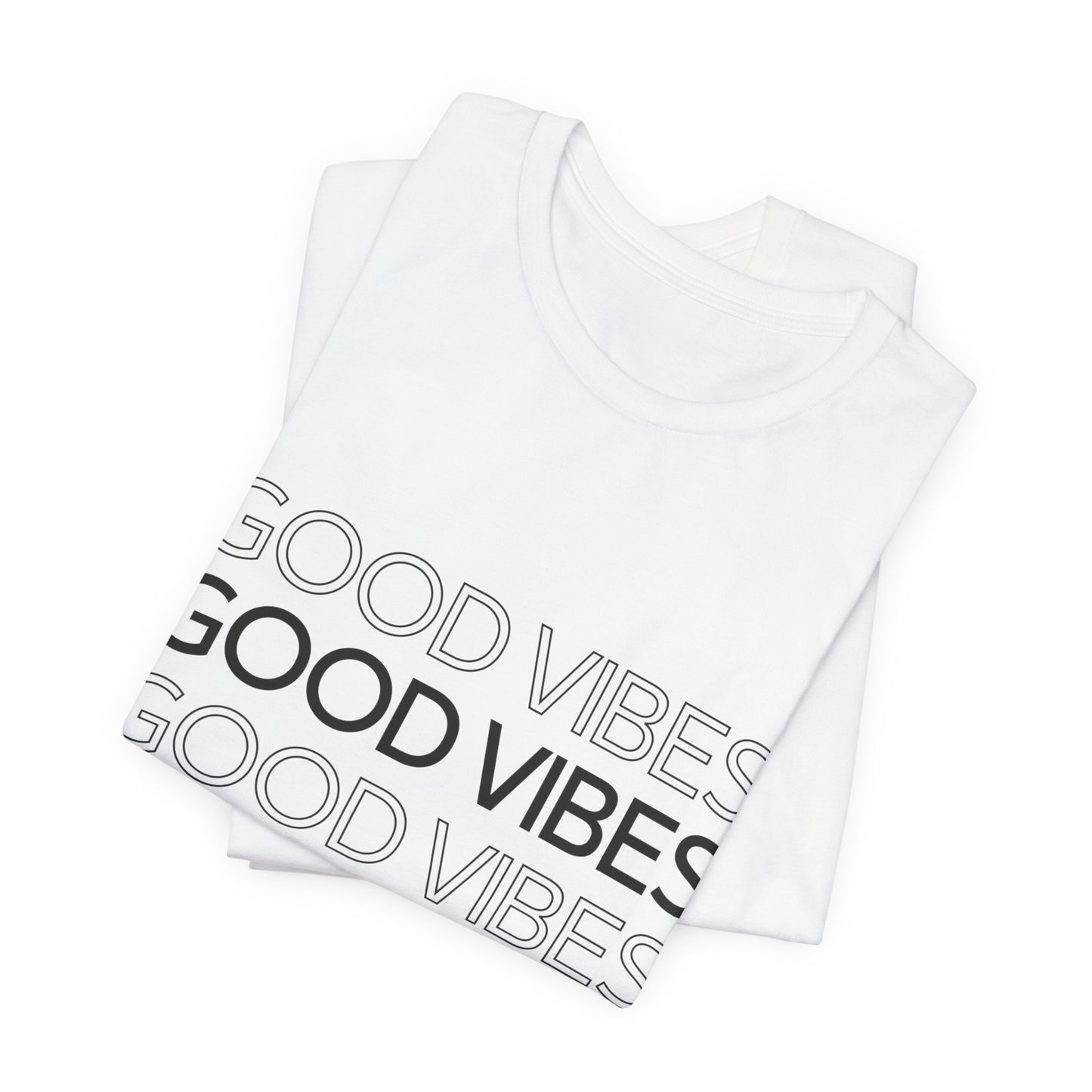 Unisex 'Good Vibes' Jersey Tee - Chill and Positive Atmosphere