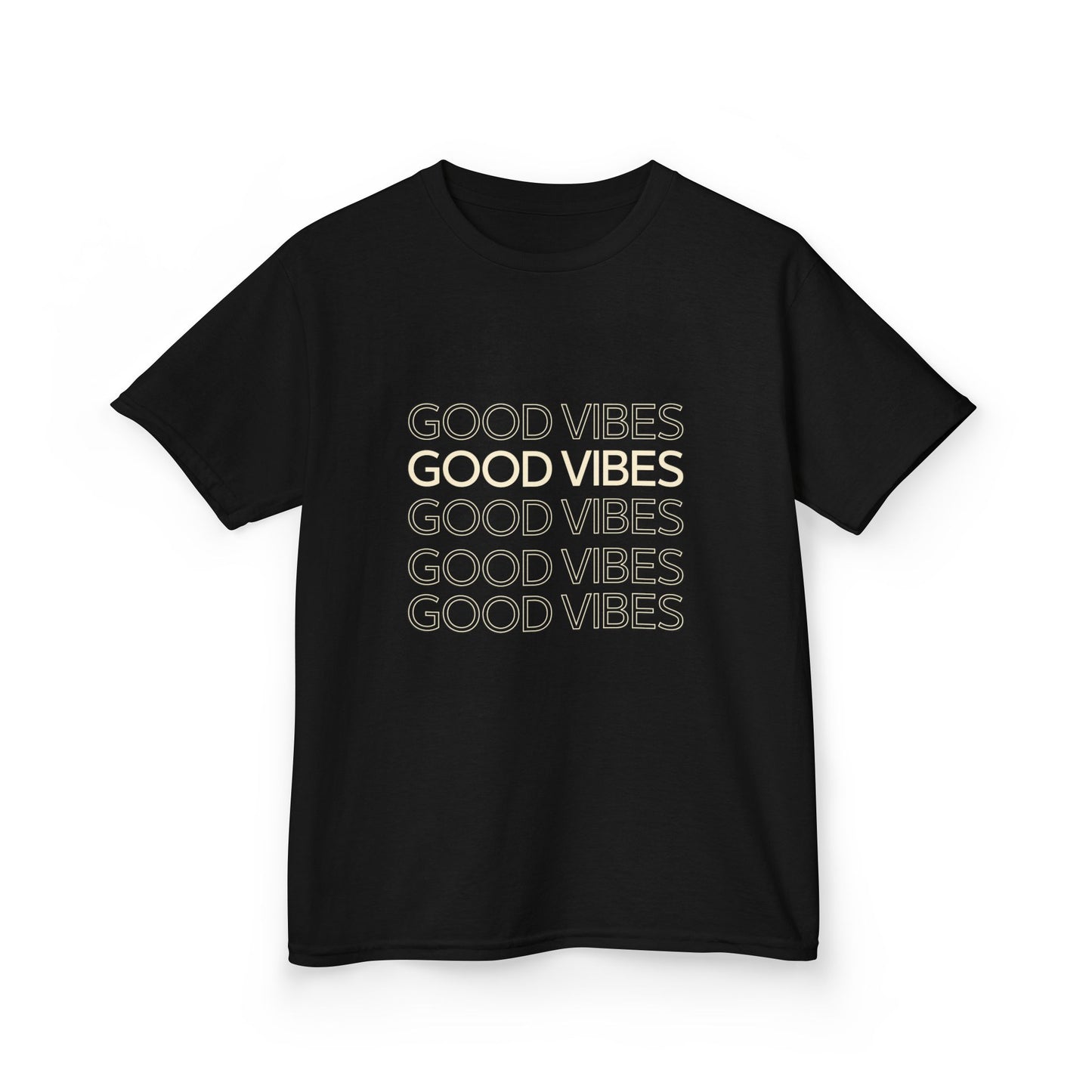 Kids Good Vibes Tee - Fun & Stylish Cotton T-Shirt for Positive Energy