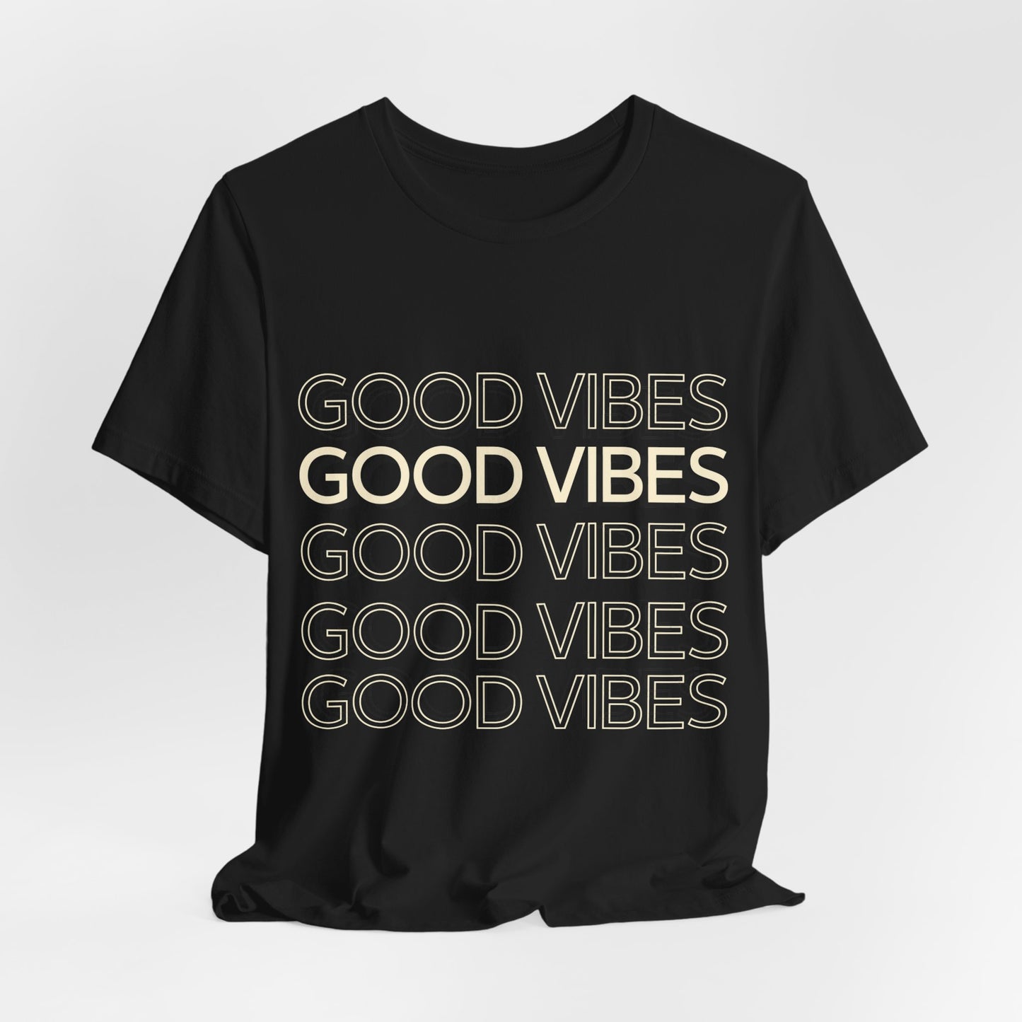Unisex 'Good Vibes' Jersey Tee - Chill and Positive Atmosphere