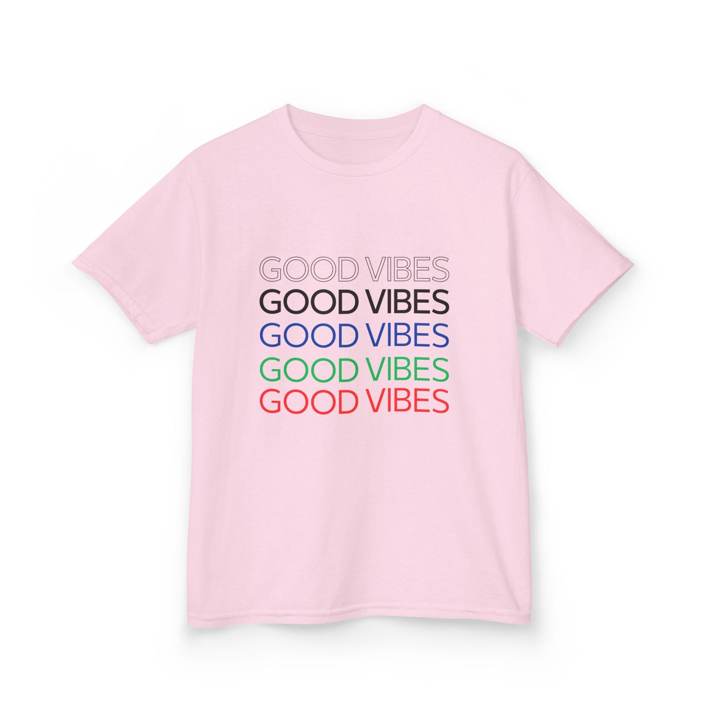 Kids Good Vibes Tee - Fun & Stylish Cotton T-Shirt for Positive Energy