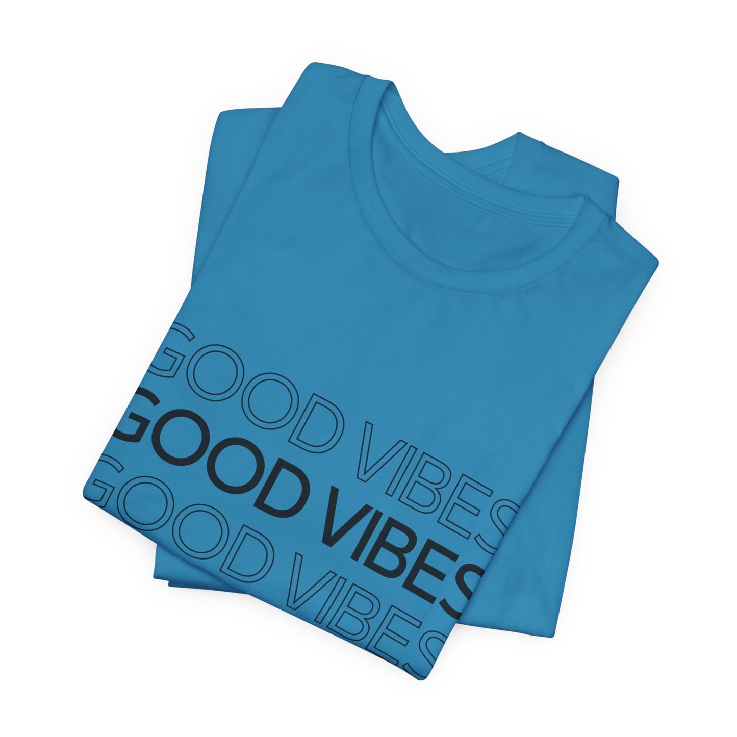 Unisex 'Good Vibes' Jersey Tee - Chill and Positive Atmosphere
