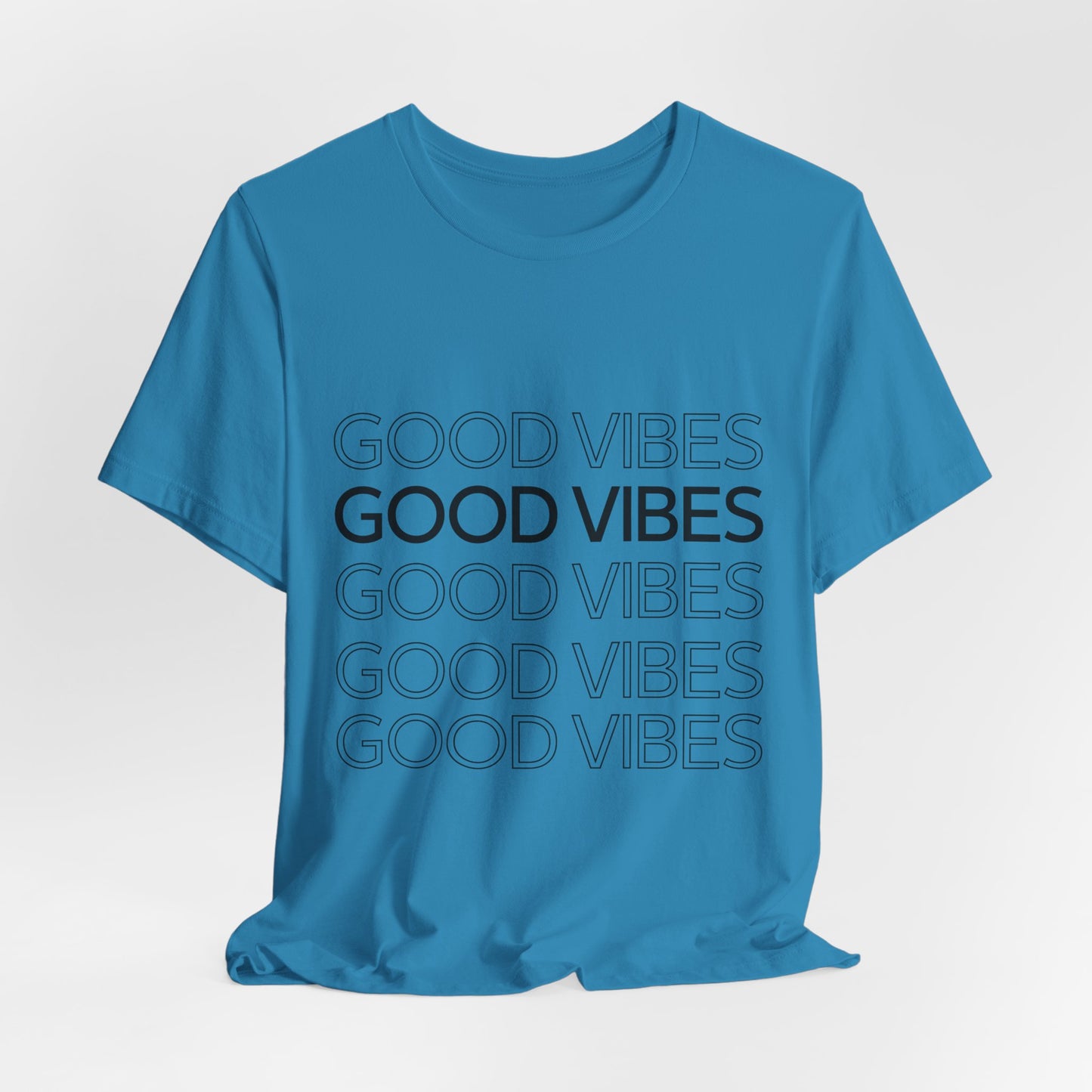 Unisex 'Good Vibes' Jersey Tee - Chill and Positive Atmosphere