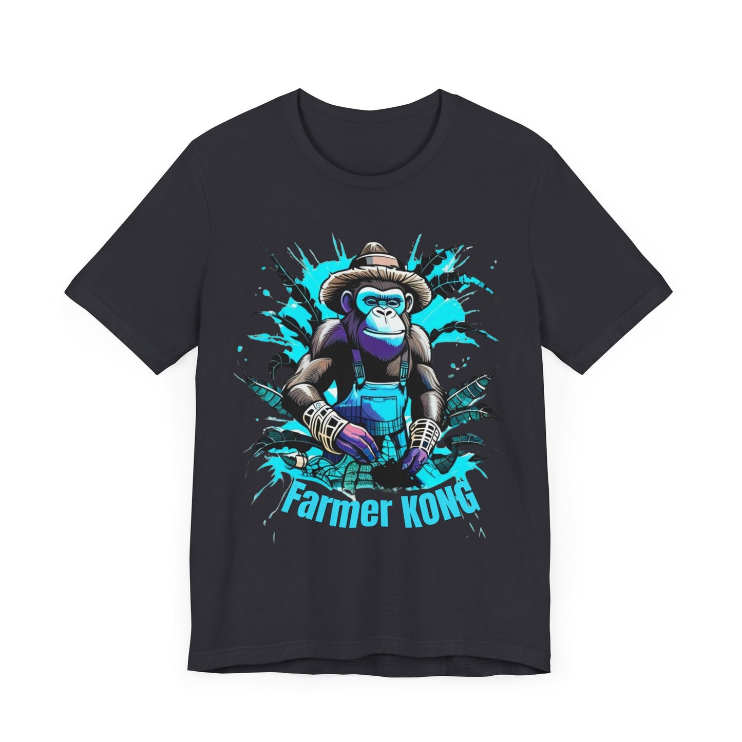 Farmer Kong Graphic Tee - Fun Unisex Jersey Short Sleeve Shirt