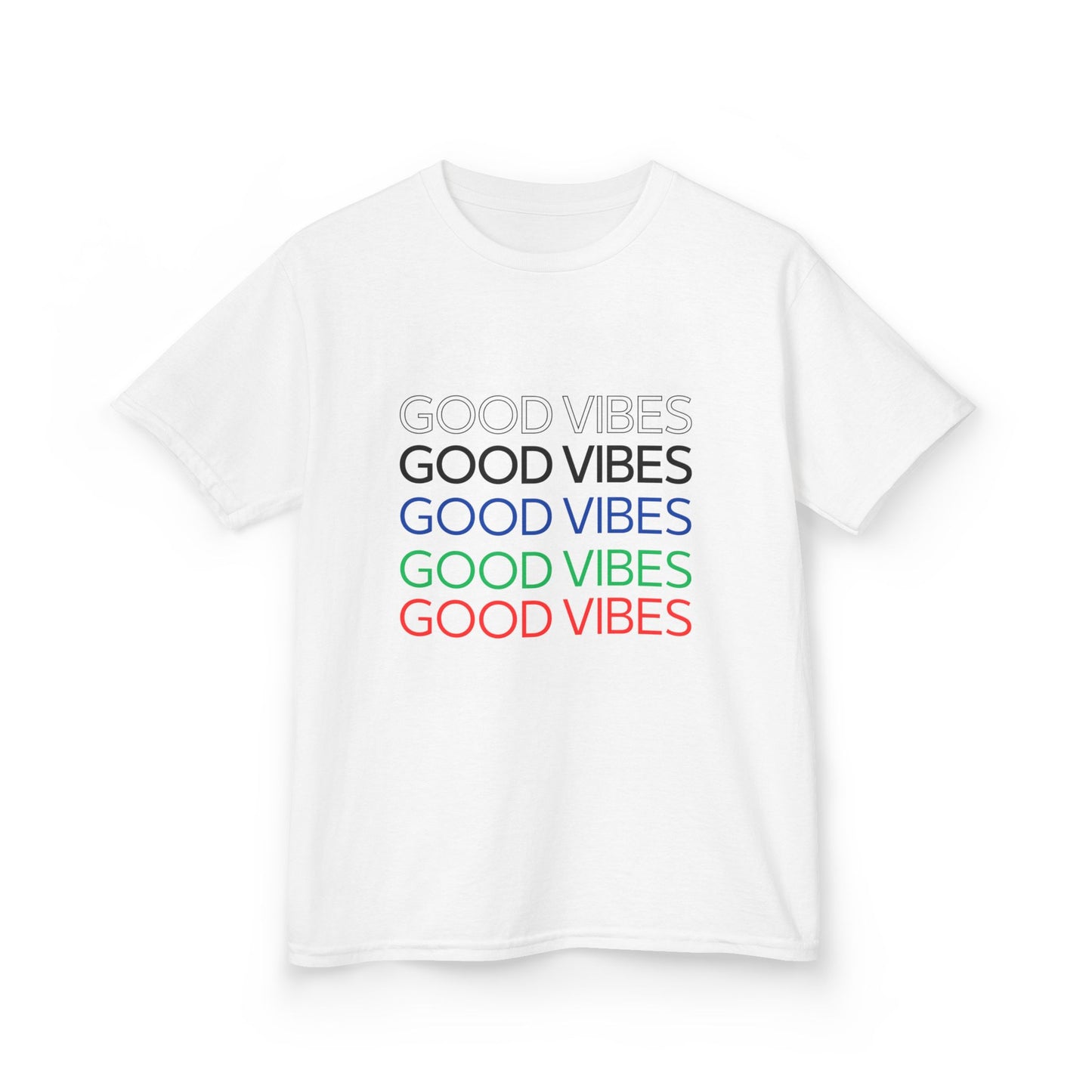Kids Good Vibes Tee - Fun & Stylish Cotton T-Shirt for Positive Energy