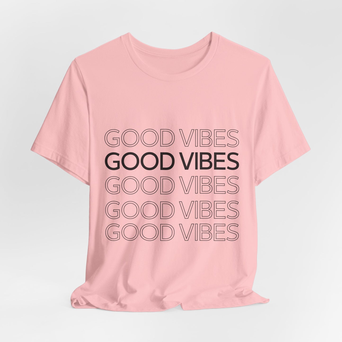 Unisex 'Good Vibes' Jersey Tee - Chill and Positive Atmosphere