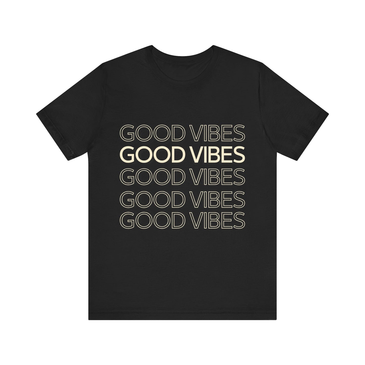 Unisex 'Good Vibes' Jersey Tee - Chill and Positive Atmosphere